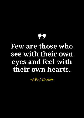 Einstein Quote: See with Own Eyes
