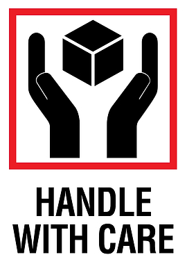 Handle with care symbol