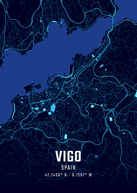Vigo Midnight City Map