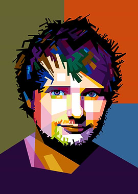Ed Sheeran Pop Art Portrait