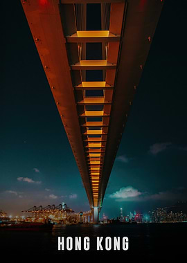 Hong Kong Bridge at Night