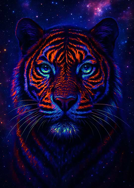 Cosmic Tiger Portrait