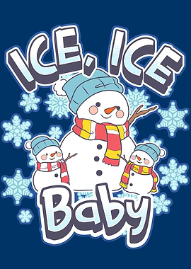 Ice Ice Baby Snowman Cartoon