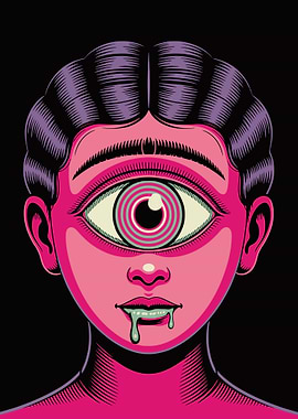 Cyclops Portrait with Drip