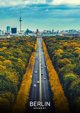 Berlin, Germany aerial view