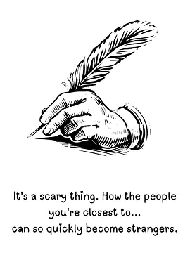 Feather Pen and Scary Thought