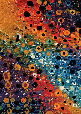 Colorful Abstract Circles Painting