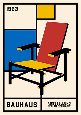 Bauhaus Chair Exhibition Poster 1923