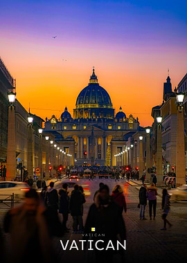 Vatican City at Sunset