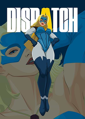 Dispatch Superheroine blonde blazer Illustration