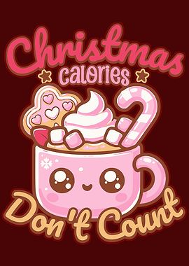 Christmas Calories Don't Count Kawaii