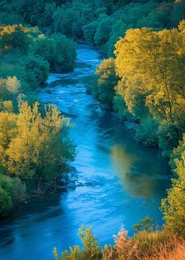 River Through Forest