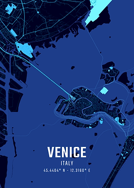 Venice Midnight City Map