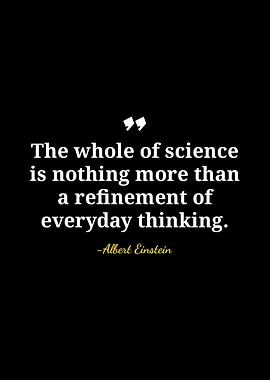 Einstein Quote: Science and Thinking