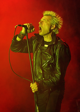 Colin Abrahall, the vocalist of GBH