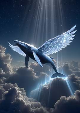 Winged Whale in the Sky