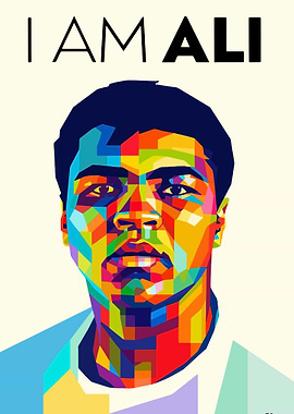 I Am Ali Colorful Portrait