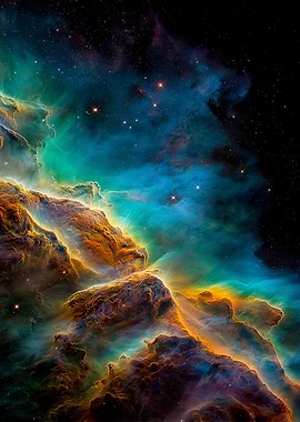 Cosmic Nebula Cloudscape