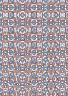 Floral Pattern in Purple and Gold