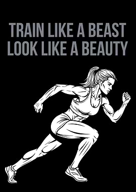 Train Like a Beast. Fitness & Gym Motivation