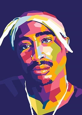 Tupac Shakur Pop Art Portrait