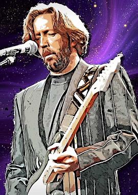 Eric Clapton Guitarist Portrait
