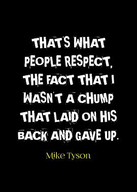 Mike Tyson Quote on Black