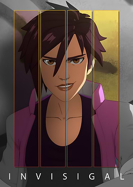 Invisigal Animated Character Portrait