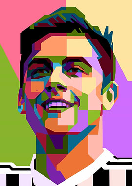 Paulo Dybala Pop Art Portrait