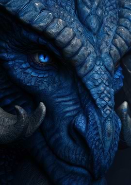 Blue Dragon Close-Up