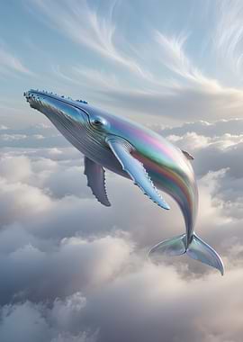 Iridescent Whale in the Sky