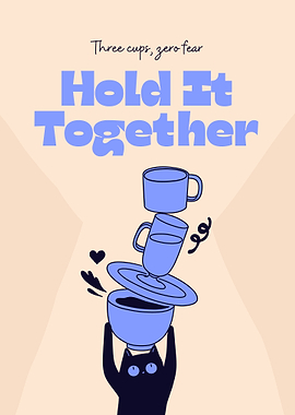 Hold It Together Cat Illustration