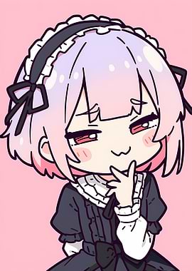 Anime Girl in Maid Outfit