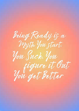 Inspirational Quote on Gradient Background