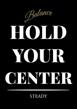 Balance: Hold Your Center – Dark Edition