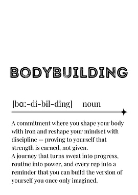 Bodybuilding Definition Art