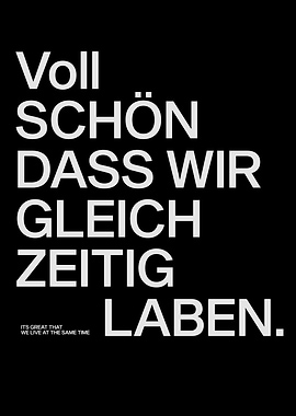 Voll Schön Dass Wir Gleichzeitig Laben