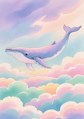 Whale in the clouds