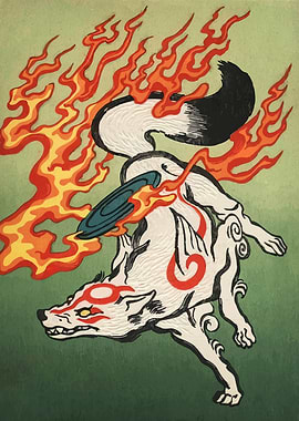 Okami Amaterasu Japanese Art