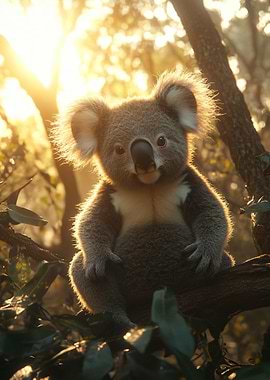 Koala in the Sunlight