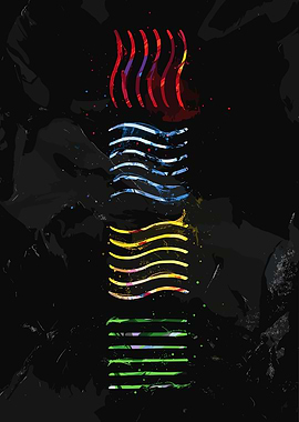 Four Elements Abstract Art