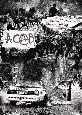 Black and White Protest Collage
