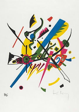 Abstract Composition with Geometric Shapes, wassily kandinsky