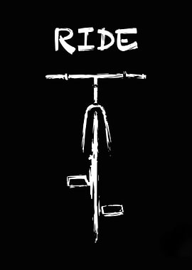 Ride Bicycle Minimalist Art