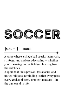 Soccer Definition Art