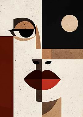 Abstract Geometric Portrait
