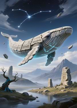 Stone Whale Constellation Landscape