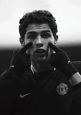 Cristiano Ronaldo Black and White Portrait