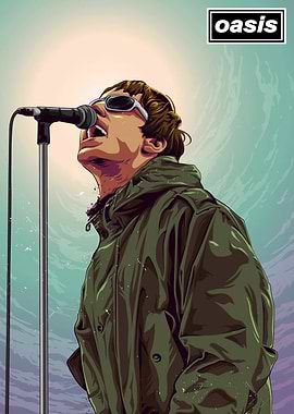 Liam Gallagher Oasis Illustration