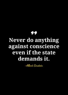 Albert Einstein Quote on Conscience
